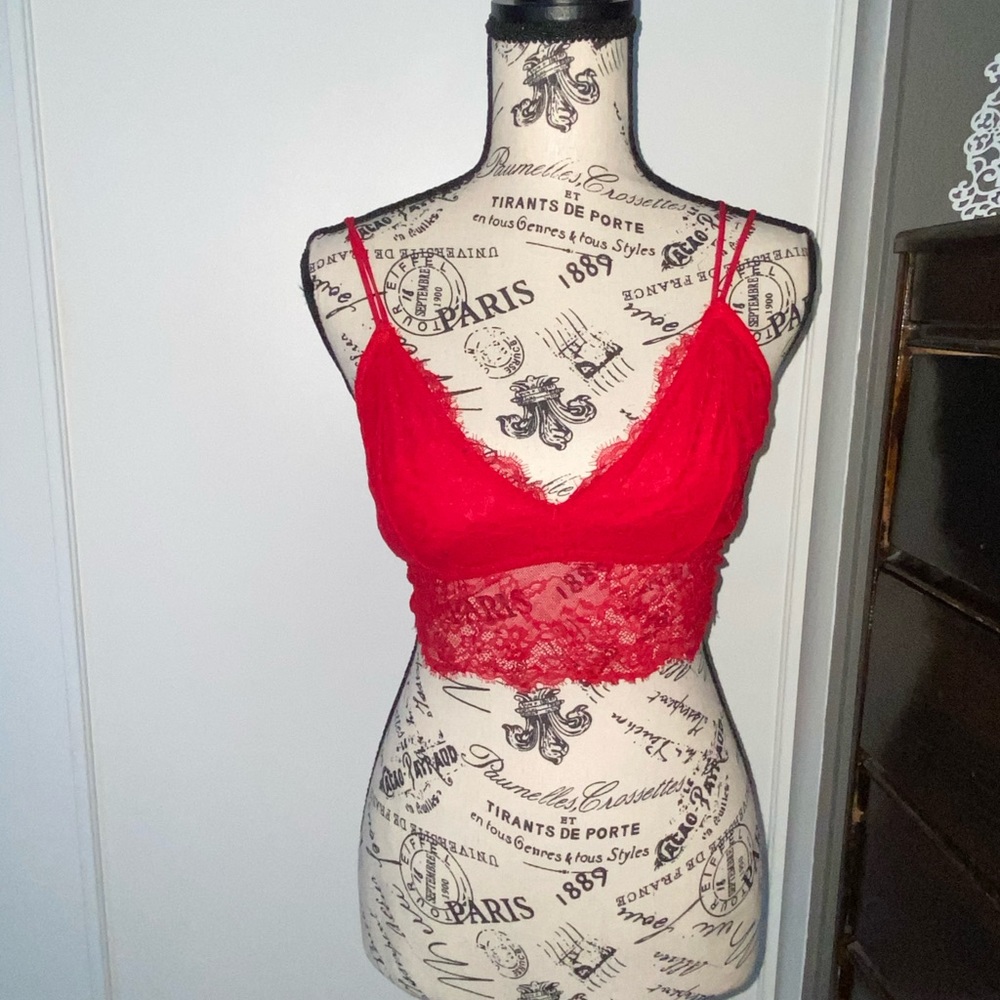 Red Lace Bralette